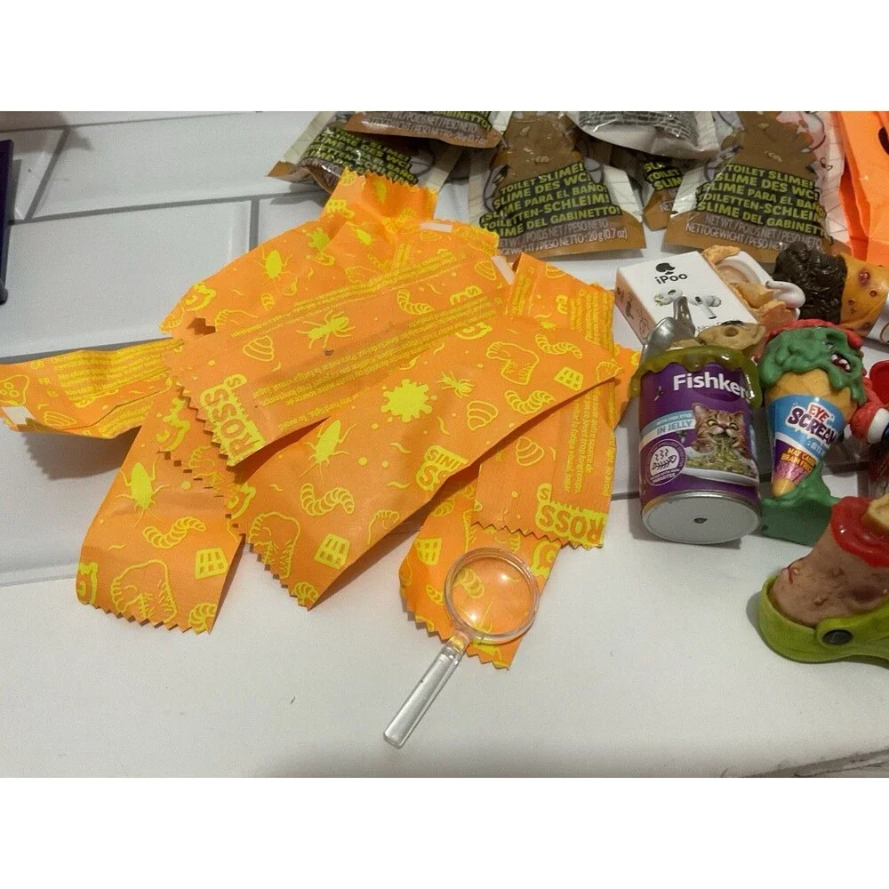 Gross Giggles Party Kit - Juice Pouches, Slime, Gross Mini Brands Merc - 10 kids